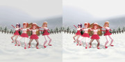 【VRMMD】AGAな４人で雪のジングルベル！