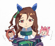 ウマ娘落書き。