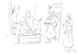 クリスマス・イラストのラフ