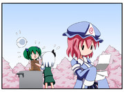 お寺の前のヤマビコさん　・８５日目