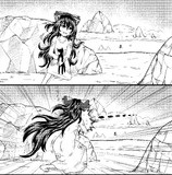 背中で魅せる依神紫苑