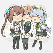 百合の間に挟まる満潮