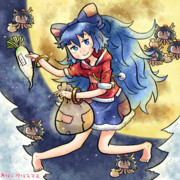 クリスマスプレゼントを配る依神紫苑ちゃんサンタときめぇ丸さんトナカイ