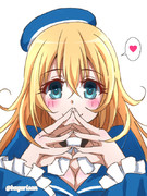 おすましポーズだ愛宕さん