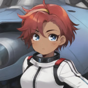 AIに描かせたスレッタ・マーキュリー？