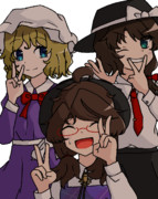 みんなでピース！