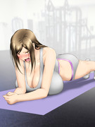 ダイエットの為にプランクに挑戦するも他の部分がタッチダウンする拓海