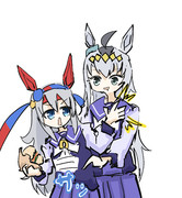 オグリはもう食べたやろ！ これはウチのバーガーや！