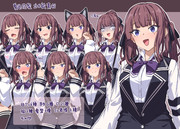 夏色花梨 立ち絵素材