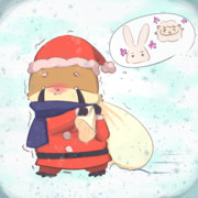 クリスマスの準備中！（レッサーパンダ）