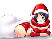 サンタコスのお姉さん
