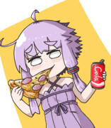 ピザ食べゆかりさん