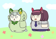 ニシノフラワーとニャオハ