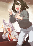 【ウマ娘】キタちゃんとのカラオケで、合いの手を完璧にこなすタマモパイセン