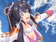 後出しじゃんけんに負けて姉にブン投げられるナリブ