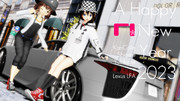 【MMD年賀状】時雨×雪風×LEXUS LFA【MMD自動車】【MMD艦これ】