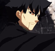 衛宮切嗣（アニメ24話「最後の令呪」4分23秒スクショ）2023.1.3投稿