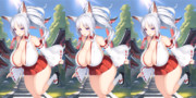 【イラストAI使用】新年！飛び出すいたころりさん！【立体視】