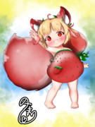 [いちごの日]りえちゃんいちごフォルム！！