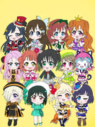 １３人の虹ヶ咲集合イラスト