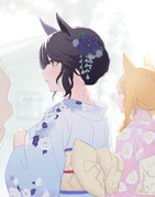 【ウマ娘】みんなで初詣に行く振袖ブライアン