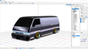 MMDカスタムカー　/　E24 キャラバン（制作中）