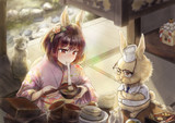 ウサギ父娘のお正月