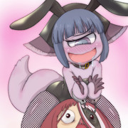 首輪手錠バニーガールパッコヤンのお股に挟まるナレハテヴエコ