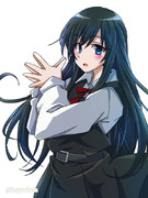 おすましポーズだ朝潮ちゃん