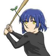 野球をする草娘