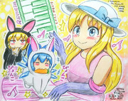 新年もイタズラ大好き白黒ウサギ