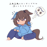 ふわふわルームウェアにセンダングサが混入したアヤベさん