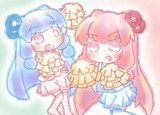 チアガ衣装で応援してくれる琴葉姉妹ちゃん！