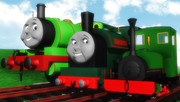 Green Saddle Tanks
