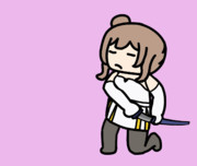 【GIF】抜刀術を披露するさとうささら