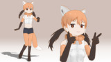 タテガミオオカミ アニメ世代型【MMDモデル配布】