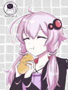 チーフの作ったパンを幸せそうに食べるゆかりさん