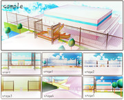 【MMDステージ配布】ありふれた記憶の片隅ステージ