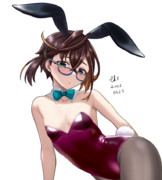 夕雲型バニーの眼鏡枠その２・沖波ん