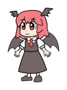 186 ぴちゅーん小悪魔 (ショート)【東方Project 立ち絵素材 PNG】