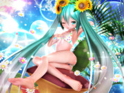 【ちびミクちゃん萌えリンク】脇上げおみあしさん…♡