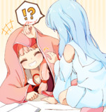 さっきから起きとったよ