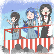 【艦これ】節分といえば【五月雨/霧島/時雨】