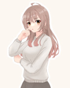 考えるささらちゃん