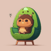 Tanuki & Avocado Chair