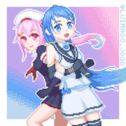 【艦これ】最強はるさみ【ドット絵】