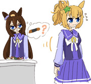 あられの詰め合わせの海苔で巻いてあるやつだけを食べ尽くしていくタイキシャトル