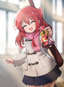 はい！ひとりちゃん！あーげる！