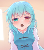 チョコを渡す小傘２