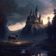 夕闇の城